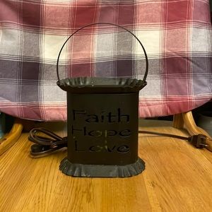 Rustic candle wax & tart warmer!
